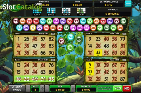 Οθόνη6. Amazonia Bingo Κουλοχέρης