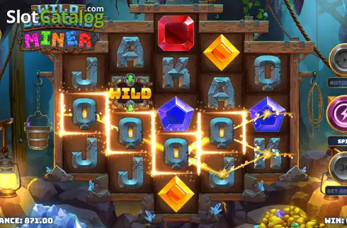 Οθόνη5. Wild Diamond Miner Κουλοχέρης