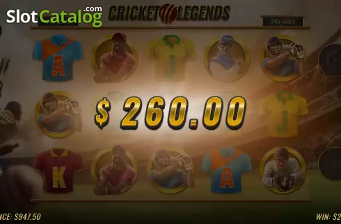 Οθόνη3. Cricket Legends Κουλοχέρης