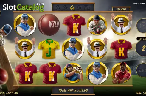 Οθόνη5. Cricket Legends Κουλοχέρης