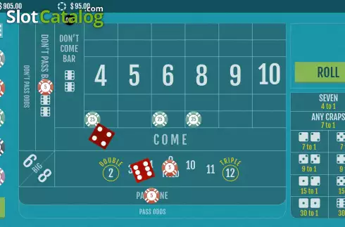 Οθόνη3. Craps (Woohoo) Κουλοχέρης