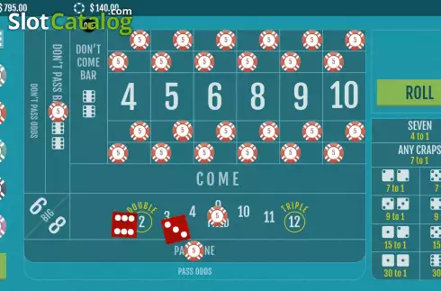 Οθόνη4. Craps (Woohoo) Κουλοχέρης