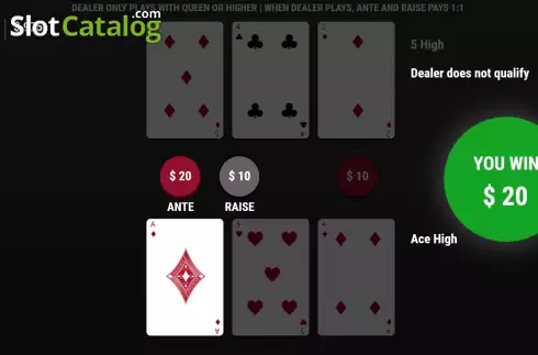 Οθόνη5. Tri Card Poker (Woohoo) Κουλοχέρης