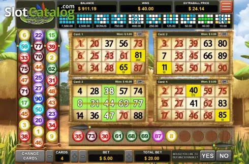 Οθόνη4. Tribo Bingo Κουλοχέρης 