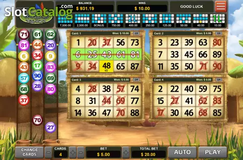Οθόνη5. Tribo Bingo Κουλοχέρης 