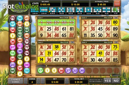 Οθόνη6. Tribo Bingo Κουλοχέρης 
