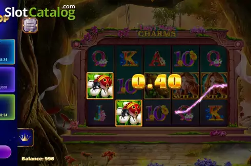 Οθόνη3. Lady's Magic Charms Hot Drop Jackpots Κουλοχέρης 
