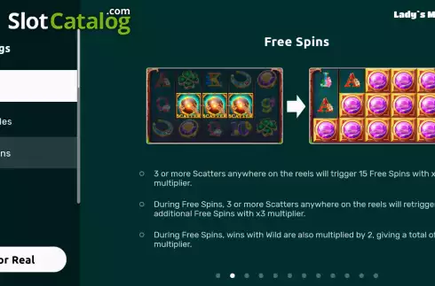 Οθόνη5. Lady's Magic Charms Hot Drop Jackpots Κουλοχέρης 