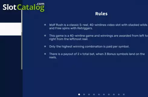Οθόνη5. Wolf Rush Κουλοχέρης 