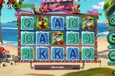 Οθόνη2. Santa's Vacation Κουλοχέρης
