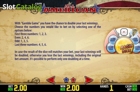 Οθόνη6. All American (Play Labs) Κουλοχέρης