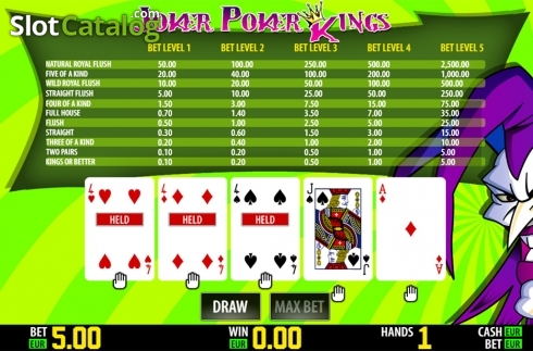 Οθόνη3. Joker Poker Kings HD Κουλοχέρης