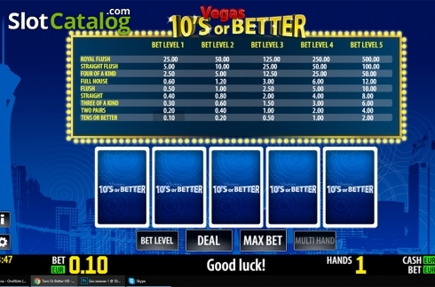 Οθόνη2. Tens Or Better HD Κουλοχέρης 