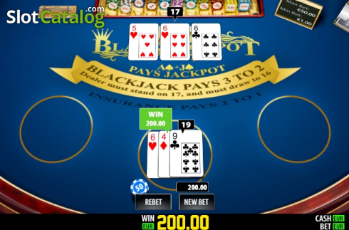 Οθόνη5. BlackJackpot Pro (Play Labs) Κουλοχέρης