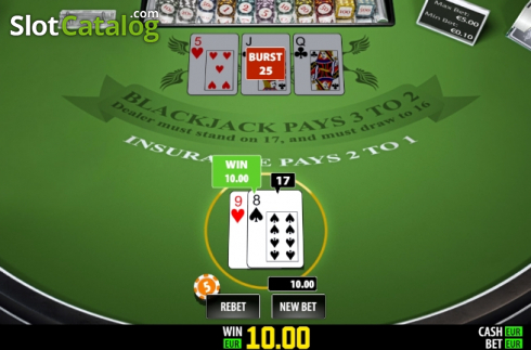 Οθόνη5. BlackJack Single (Play Labs) Κουλοχέρης