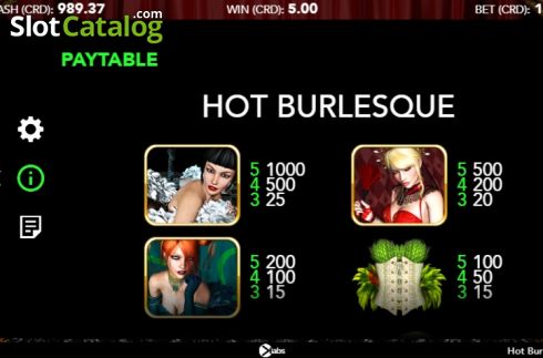 Οθόνη6. Hot Burlesque Κουλοχέρης
