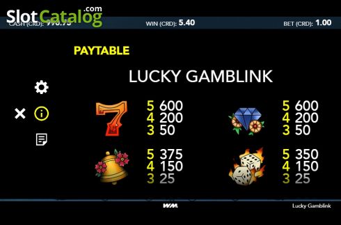 Οθόνη6. Lucky Gamblink Κουλοχέρης 