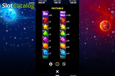 Οθόνη5. Space Bar Κουλοχέρης