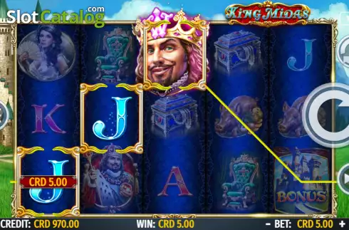 Οθόνη3. King Midas (Octavian Gaming) Κουλοχέρης 