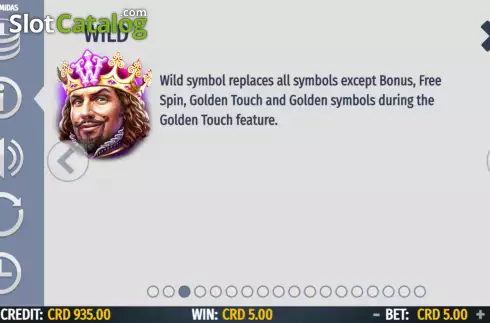 Οθόνη5. King Midas (Octavian Gaming) Κουλοχέρης 
