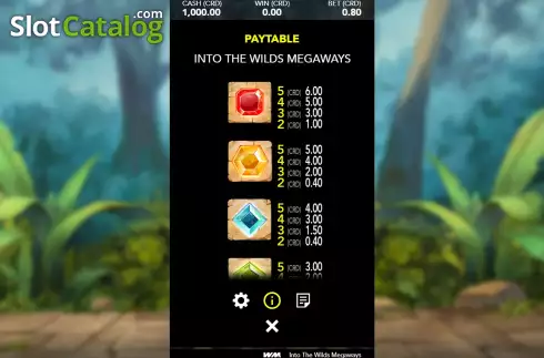 Οθόνη8. Into The Wilds Megaways Κουλοχέρης 