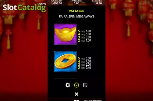 Οθόνη8. Fa Fa Spin Megaways Κουλοχέρης