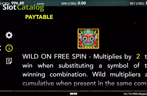 Οθόνη9. Into The Wilds Megaways Dice Κουλοχέρης