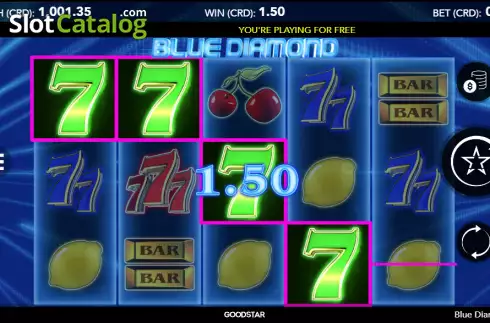 Οθόνη3. Blue Diamond (World Match) Κουλοχέρης
