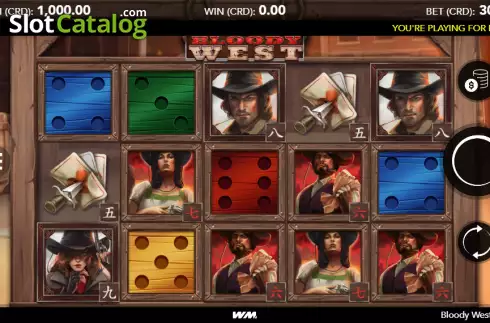 Οθόνη2. Bloody West Dice Κουλοχέρης 