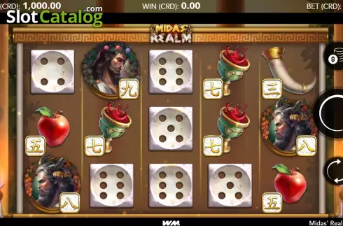 Οθόνη2. Midas' Realm Dice Κουλοχέρης