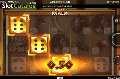 Οθόνη3. Midas' Realm Dice Κουλοχέρης