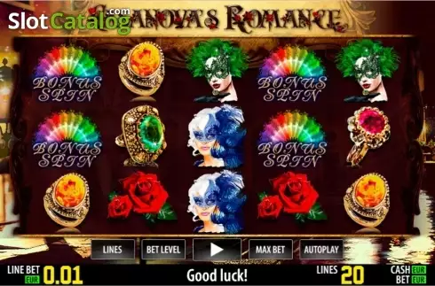Παιχνίδια με ρόλους. Casanova's Romance HD Κουλοχέρης