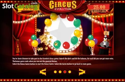 Πίνακας πληρωμών 3. Circus Evolution HD Κουλοχέρης