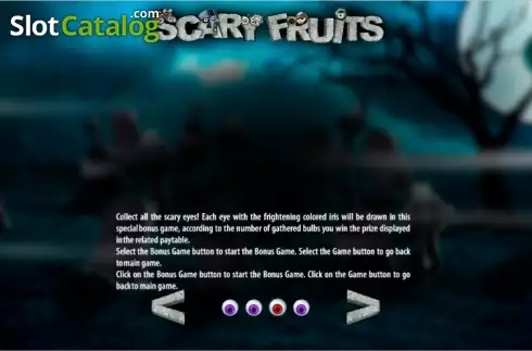Πίνακας πληρωμών 3. Scary Fruits HD Κουλοχέρης