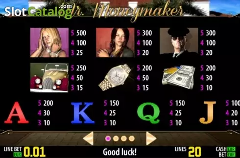 Πίνακας πληρωμών 1. Mr. Moneymaker HD Κουλοχέρης 