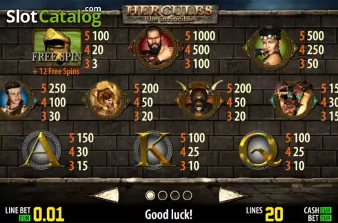 Πίνακας πληρωμών 1. Hercules HD Κουλοχέρης