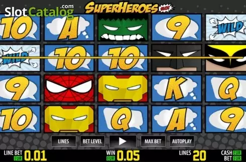 Νίκη. SuperHeroes HD Κουλοχέρης