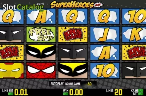 Bonusgame νίκη. SuperHeroes HD Κουλοχέρης