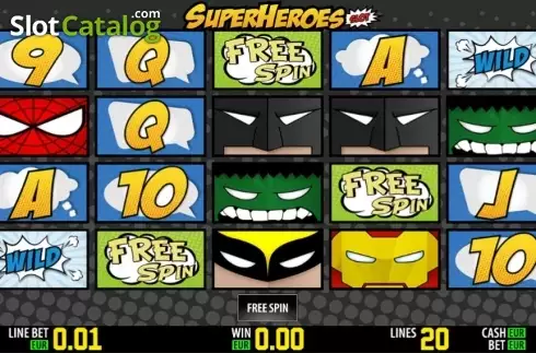 Οι freespins κερδίζουν. SuperHeroes HD Κουλοχέρης