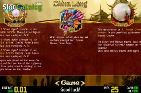 Πίνακας πληρωμών 2. China Long HD Κουλοχέρης