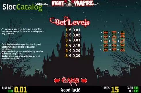 Winlines. Night Vampire HD Κουλοχέρης