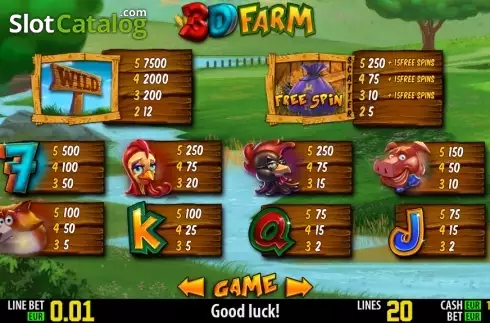 Πίνακας πληρωμών 1. 3D Farm HD Κουλοχέρης