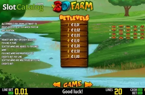 Winlines. 3D Farm HD Κουλοχέρης