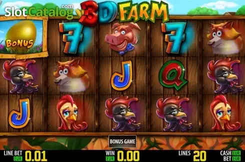 Bonusgame νίκη. 3D Farm HD Κουλοχέρης
