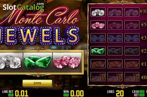 Μπόνους παιχνίδι. Monte Carlo Jewels HD Κουλοχέρης