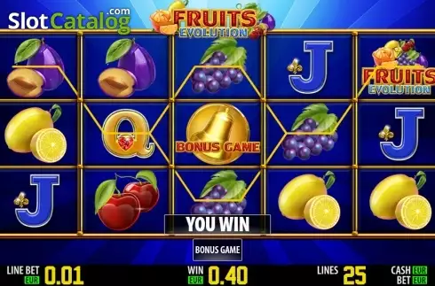 Bonusgame νίκη. Fruits Evolution HD Κουλοχέρης