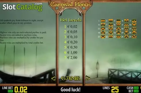 Winlines. Carnival Bonus HD Κουλοχέρης
