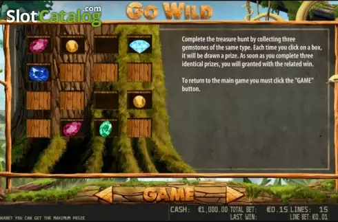 Πίνακας πληρωμών 3. Go Wild HD Κουλοχέρης