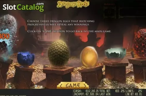 Πίνακας πληρωμών 3. Dragon's Reels HD Κουλοχέρης