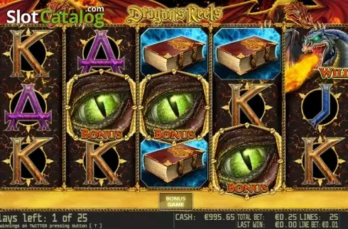 Bonusgame νίκη. Dragon's Reels HD Κουλοχέρης